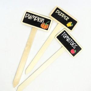Wooden Plant Label small, Vegetable label, Garden markers, Herb labels, Nursery label