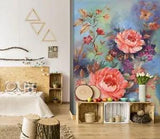 3D Pink Peony Flowers 5714 Wall Paper Wall Print Decal Deco Wall Mural CA Romy