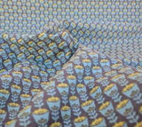 Mini Floral Cotton Fabric Copenhagen Cornflower Blue Lily Valley Tulip DIY Sew