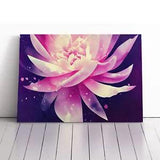 Serene Peony Flower Abstract Canvas Print Wall Art Framed Picture Large