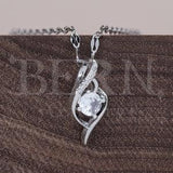 Diamond Gorgeous Pendant ? Lucky ? Gift for her ? Boho ? Diamond ? Statement necklace ? Silver necklace ? Minimalist necklace ? Princess