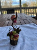 Faux Tiny Bird in Dried Floral Woodland Small Arrangement by Dried Bloomers