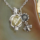 Sunflower Keepsake Locket for Ashes | Urn Necklace | Sympathy Gift for Women | Memorial Ash Jewellery | Mini Cremation Urn | Funeral Jewelry