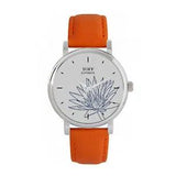 Toff London TLWS-52236 Ladies Blue Water Lilies Flower Watch