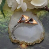 Vintage NYE Copper Calla Lily Pin Brooch