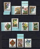 COOK ISLANDS 1967 FLOWERS PART SET OF 11 TO 20c MINT NEVER HINGED WATER LILY