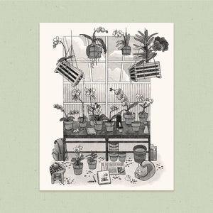 Orchid Greenhouse | Art Print