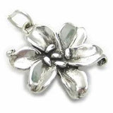 Lily flower sterling silver charm .925 x 1 Lilies flowers charms_