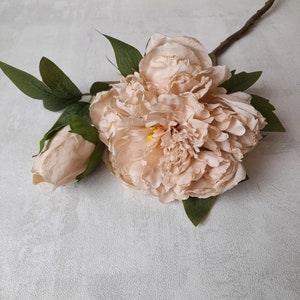 artificial peony, artificial flowers, dried peony, oyster peony , autumn flowers, oyster home decor, oyster bouquet, peony bouquet