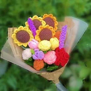 NEW LISTINGSunflower Tulip Carnation Simulation Flower Bouquet Wedding Party Decoration