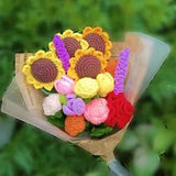 NEW LISTINGSunflower Tulip Carnation Simulation Flower Bouquet Wedding Party Decoration