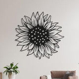 Sunflower Metal Wall Art, Flower Wall Art, Living Room Wall Decor, Unique Wall Art, Metal Flower Art, Modern Wall Hangings, Metal Wall Decor