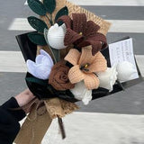 Halloween bouquet Crochet Flower Bouquet|Crochet Flowers|Crochet Rose|Crochet Bouquet|Mother's Day Gift|Girlfriends Gift|Housewarming Gift