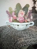Silk Floral Arrangement Centerpiece Arranged in a Ceramic Dish?