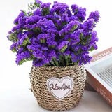 Dried Flowers Sea Lavender Bouquet - 12 Inch Real 100% Natural 1600+ Purple Stat