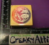 LILY PAD FLOWER CIRCLE DECAL RUBBER STAMP CREAKYATTIC