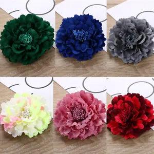 Women Bridal Wedding Peony Flower Hair Clip Barrette Brooch Girls Accessories??