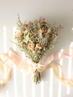 Pink Dream Peach Dried Flowers Bouquet / Preserved Daisy Rose Flowers Bouquet / Wedding Bridal Bouquet / Preserved Silver Grey Herbs Natural - Etsy New Zealand Flower Delivery
