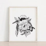 That Mouth ? Floral Romantic ? Art Print