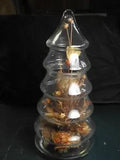 Dried flower arrangement enclosed in glass