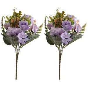 Artificial Flowers, 2Pcs Fake Peony Silk Hydrangea Flower Bouquet Flowers AZ2