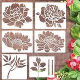 Flower Stencil for Garden Fence Large Flower Stencils for Wall 14??? Peony Templat