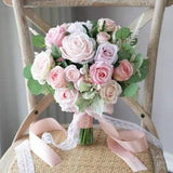 White and pink wedding bouquet,  wedding bouquet, bridesmaids bouquet, white roses eucalyptus bouquet, throw bouquet.