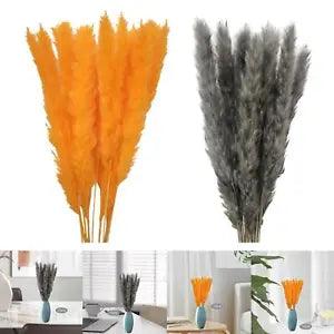 15 Pieces Dried Pampas Grass Reed Flowers Bouquet for Party Decoration