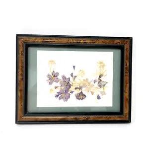 Vintage Marilyn Coppel 3D Moody Floral Cottagecore Small Framed Art Wall Decor