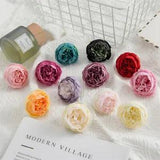 12pcs Peony Roses Artificial Silk Flower Heads Party Wedding Bouquet Home Decor