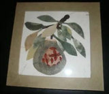 Vintage  Antique Dried Leaves  Framed ART Decor 