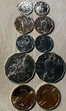 Swaziland Eswatini coins chose from list 2007 2011 2015 animal lion elephant