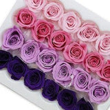 Pink/Purple Mix Media Vivian Mini Roses  colors Mini Preserved Roses , Floral Arrangements, Wedding Roses, Rose Gift, Home Decor
