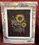 DESIGN WORKS Lily & Val YOU ARE MY SUNSHINE New/Sealed Cross Stitch KIT w/Beads