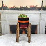 vintage pot basket, flower pot cover, plant pot holder, air hanging basket, indoor desk planter, cotton pot basket, woven planter, PH 2458