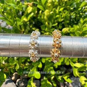 Gold/Silver Flower Ring, dainty rings, Mother??s Day gift ideas, Valentine??s Day, dainty jewelry for her, minimalist gift for woman