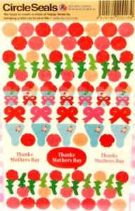 Mother's Day Carnation Flower Sticker Sheet / Ryu-Ryu Ashiya Made in Japan
