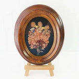 Vintage Wooden Framed Pressed Dried Mallee Wild Flowers Art, Victoria 1987