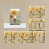 Sunflower #3 - Light Switch Covers, Wall Plate Covers, Light Switch Plates, Flowers, Plants, Home Decor