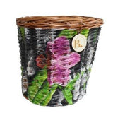 Wicker flower pot / kids basket with orchids decoration