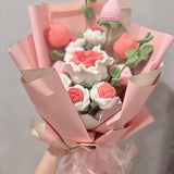 Crochet rose bouquets, an anniversary wedding graduation birthday Halloween Christmas gifts, Gifts for your mother friends honey teachers