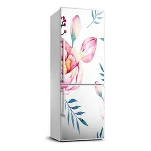 3D  Refrigerator Wall Self Adhesive Removable Sticker Flowers Plants Peonies
