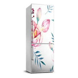 3D  Refrigerator Wall Self Adhesive Removable Sticker Flowers Plants Peonies