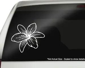 Lily Spring Flower Vinyl Window Decal Sticker for Car Truck Suv Van Wall Laptop