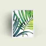 Palmera Plant Gicl¡§?e Art Print from Original Watercolor Impression Painting, Tropical Plant Watercolor Wall Decor Hangings