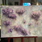Acrylic contemporary original flower floral Painting ?¡ãdreamy lilacs ?¡ã24x18x 1.5?¡À