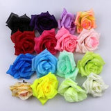 1/500Pcs 8cm Artificial Silk Roses Flowers heads bulk Fake Flowers Decoration DIY for Wedding Bouquets Centerpieces,Arrangements Home Decor