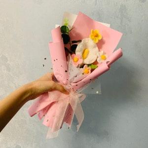 Crochet flowers, Calla Lily flower ornaments,  A bunch of flower Anniversary bouquet Gift for her