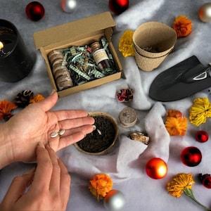 Self care Gift - Stress relief box -Positive Affirmations-Planting Kit