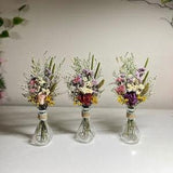 Spring Day Bouquet/Dried flower bouquet with vase /Dried flower arrangements/Home Decor/Gift